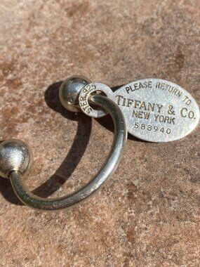Sterling silver Tiffany's key ring